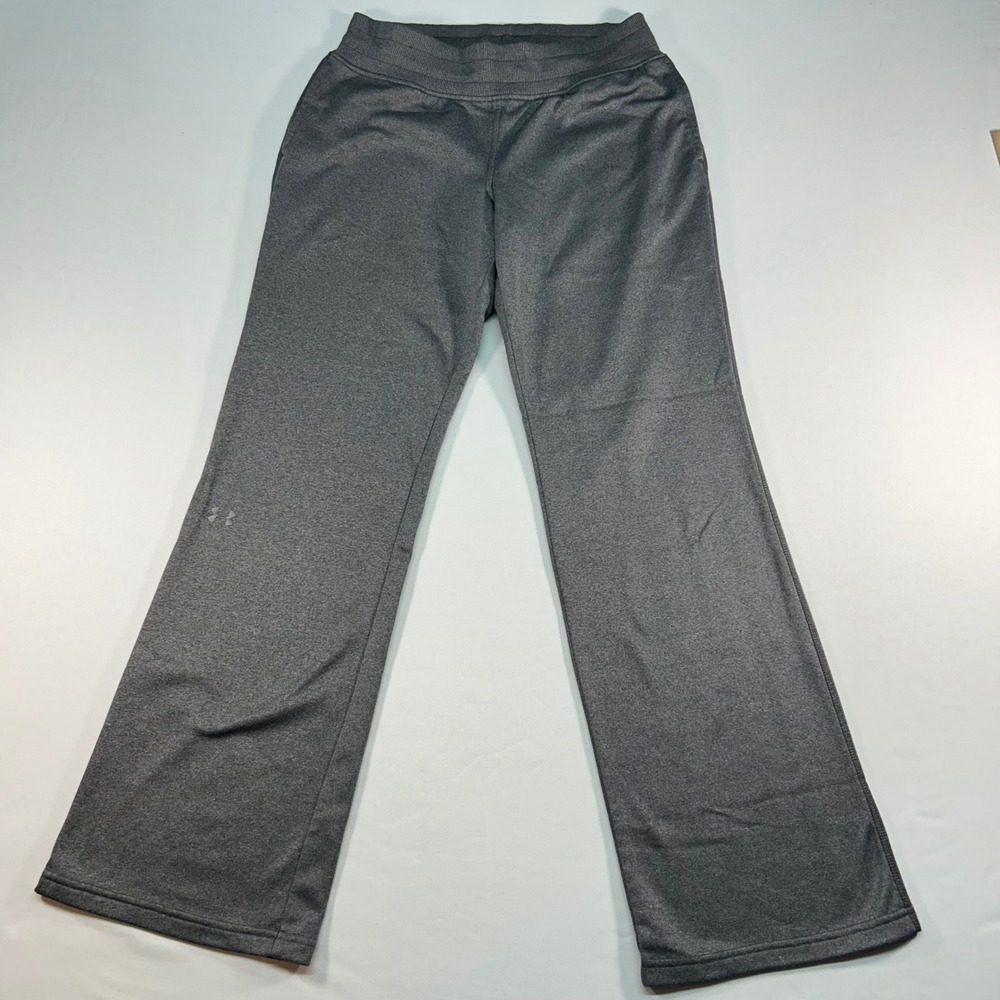 Under Armour Storm Gray Heather Semi-Fitted Sweatpants Womens Small Straight Leg